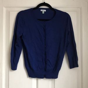 Susina cobalt blue cardigan NWOT